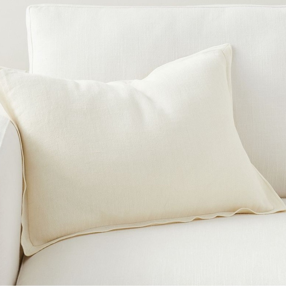Galen linen lumbar pillow